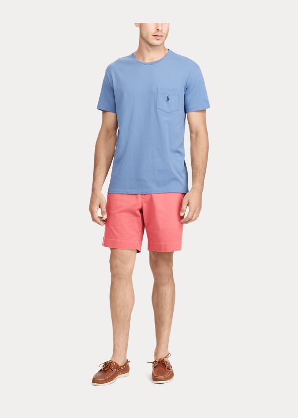 Playeras Polo Ralph Lauren Hombre Azules - Classic Fit Pocket - CMVNR2784